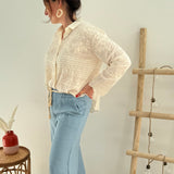 Hose Denim Broderie