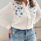 Musselinbluse Flora