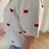 Cardigan Red Hearts