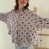 Musselinbluse Lovely Stripes