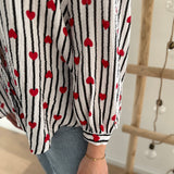 Musselinbluse Lovely Stripes