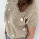 Kurzarm Pullover Little Hearts - Verschiedene Farben