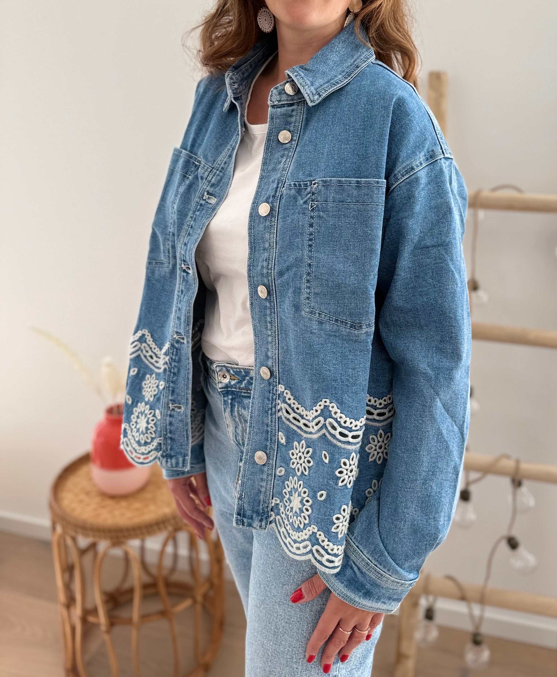 Denim Broderie: Der neue Boho-Chic mit Struktur