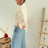 Hose Denim Broderie