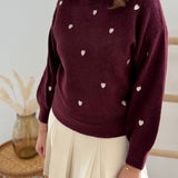 Rollkragenpullover Hearts