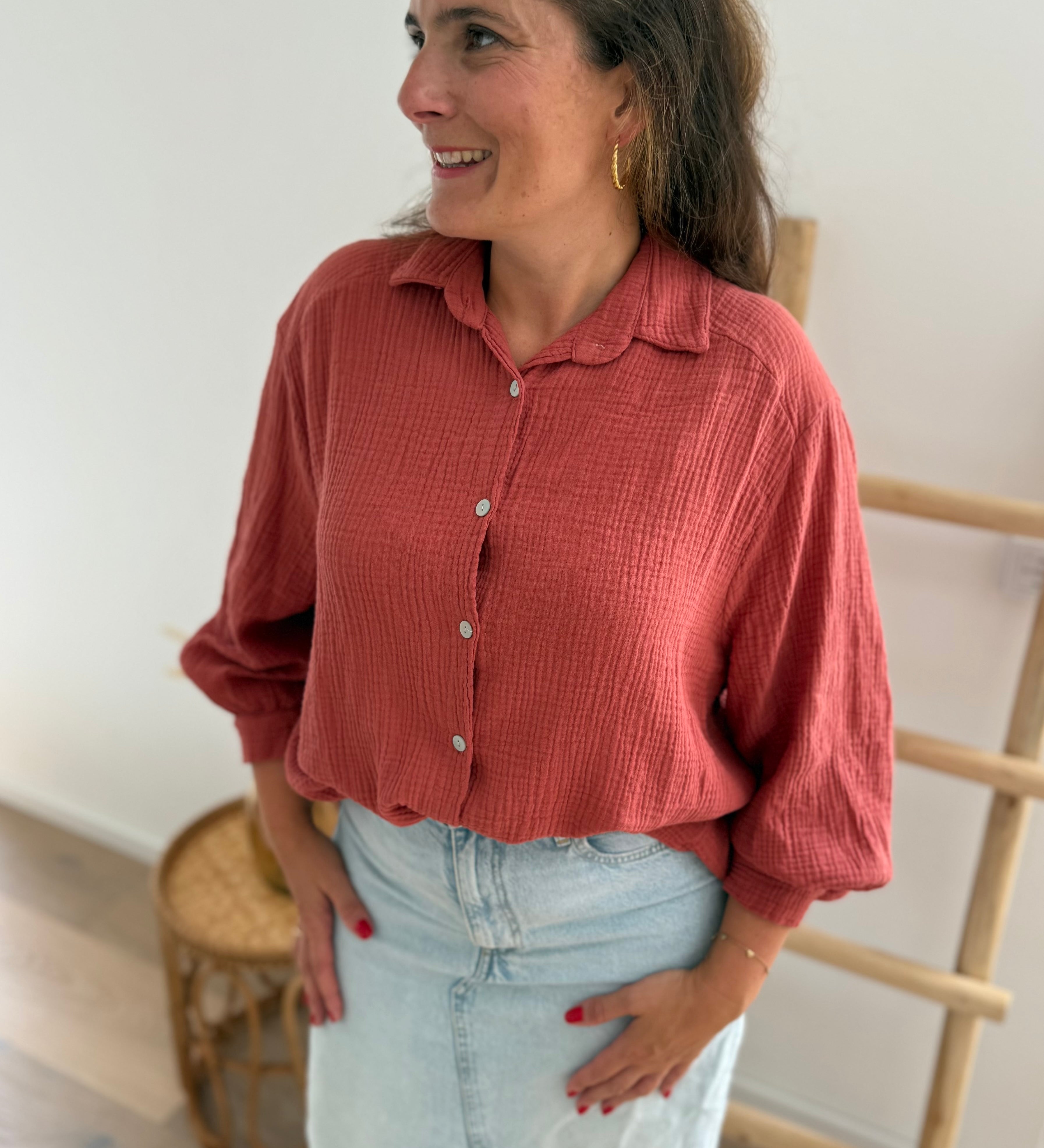 Musselinbluse Sienna