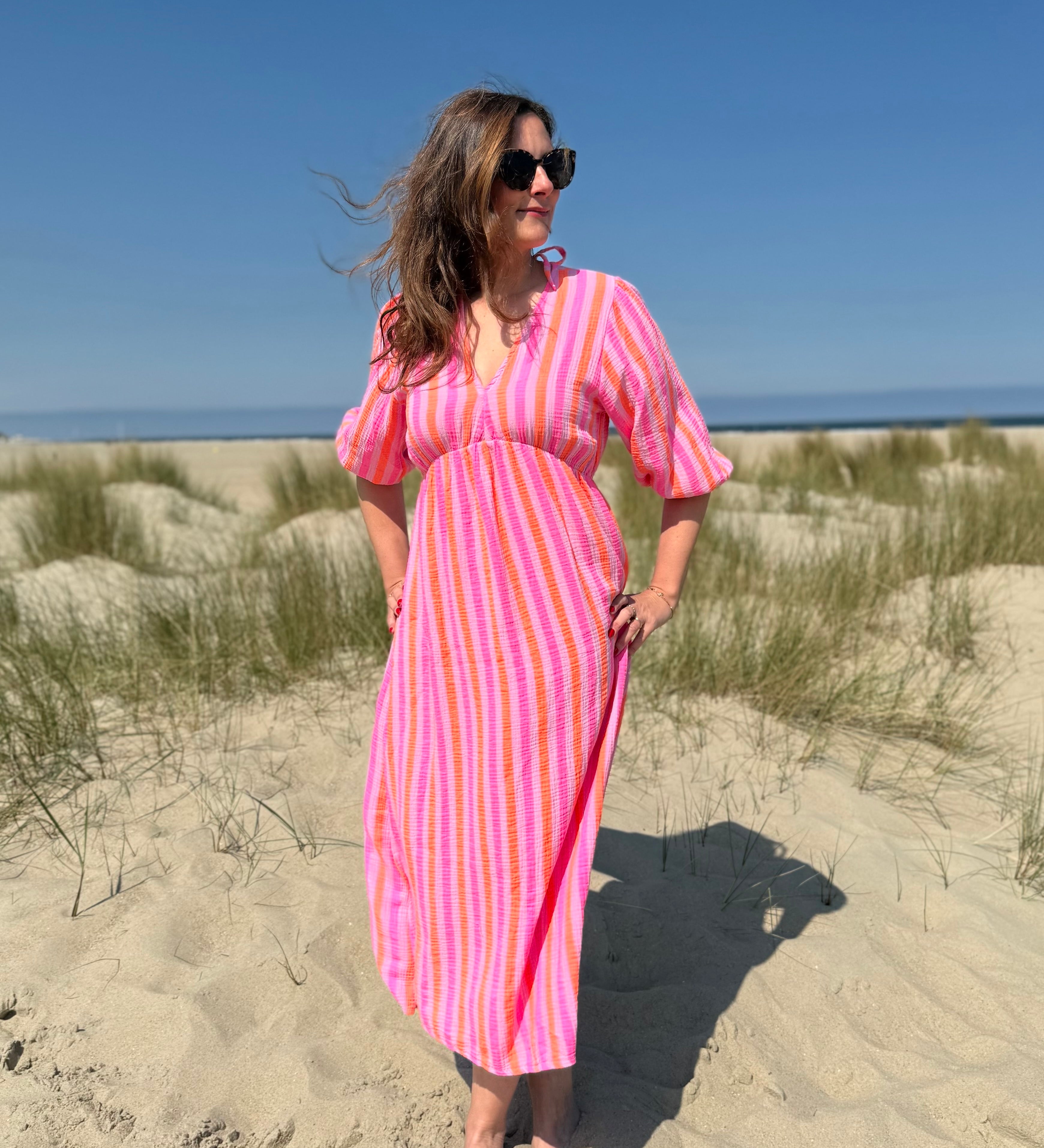 Musselinkleid Nala Stripes