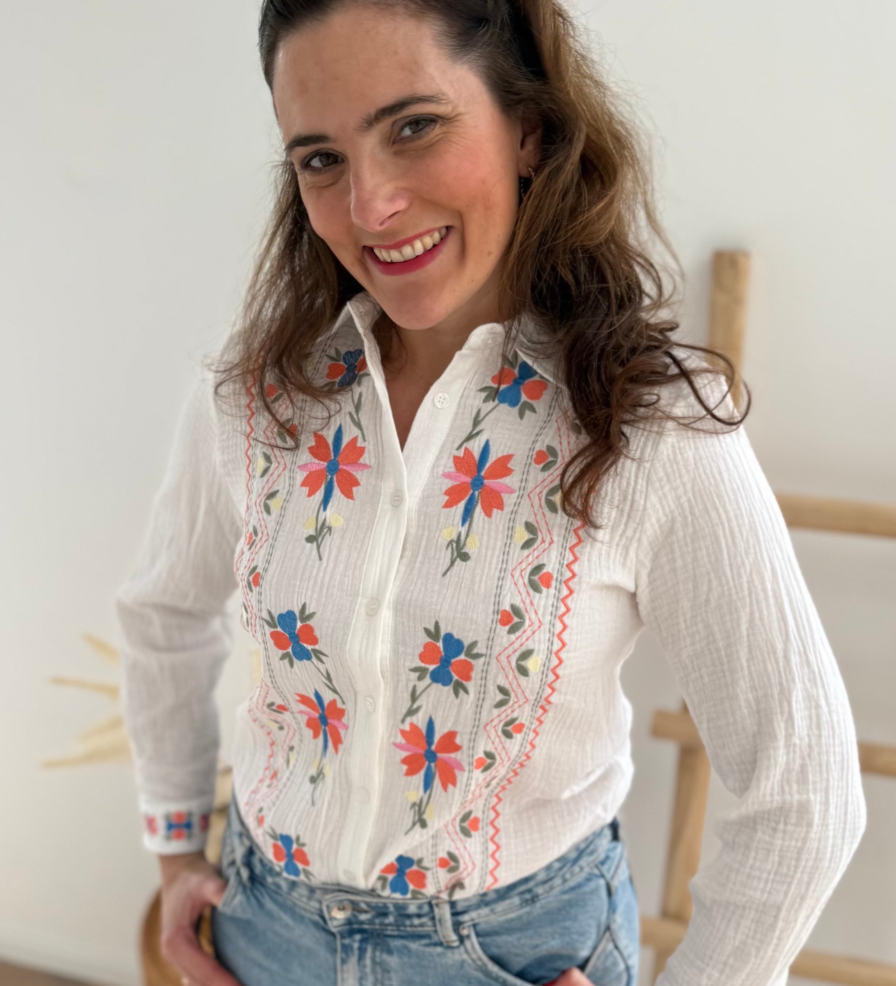 Musselinbluse Garden Muse