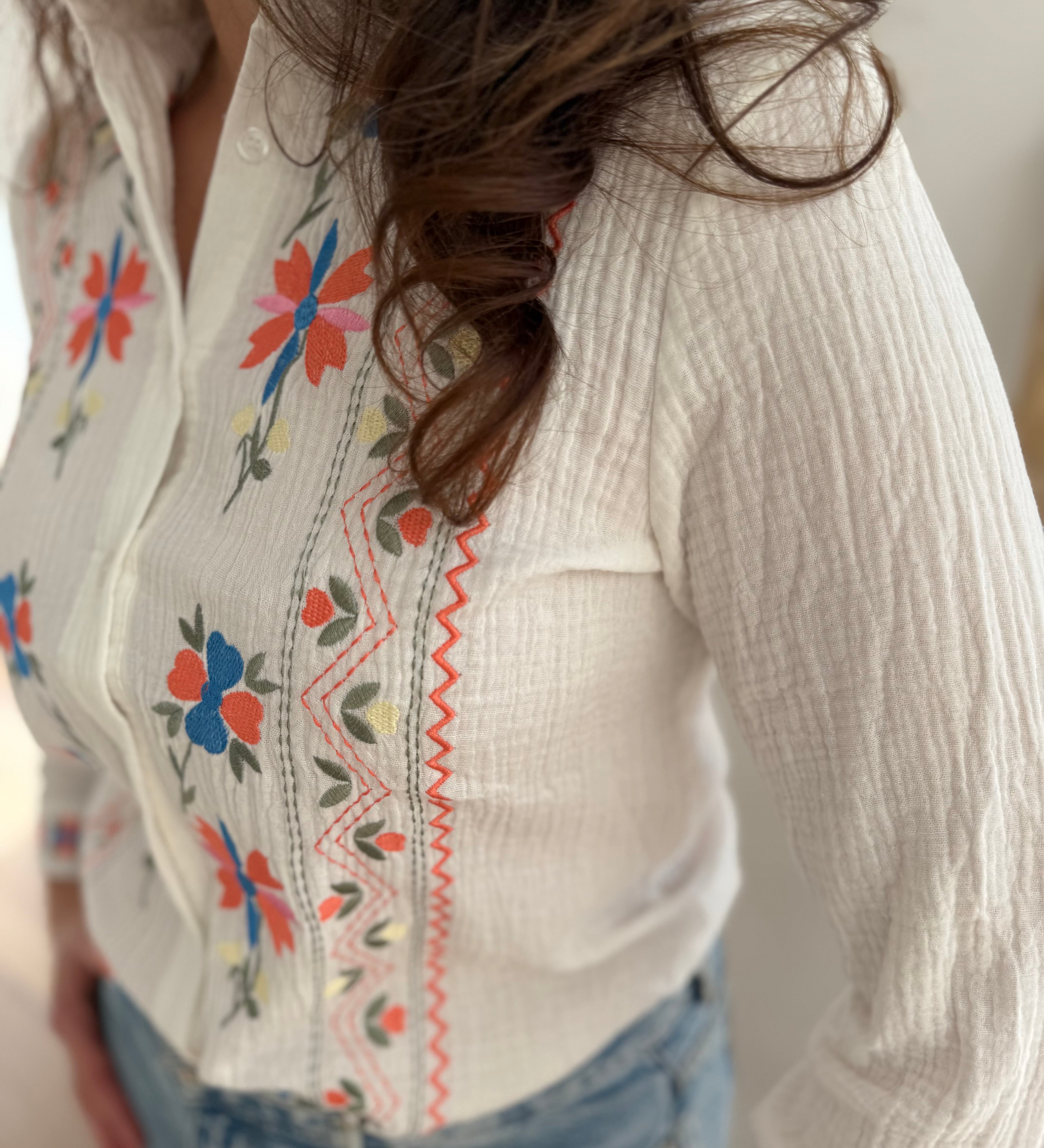 Musselinbluse Garden Muse