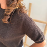 Kurzarm Pullover Maya - braun