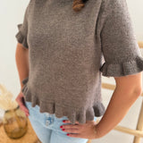 Kurzarm Pullover Leni - Verschiedene Farben
