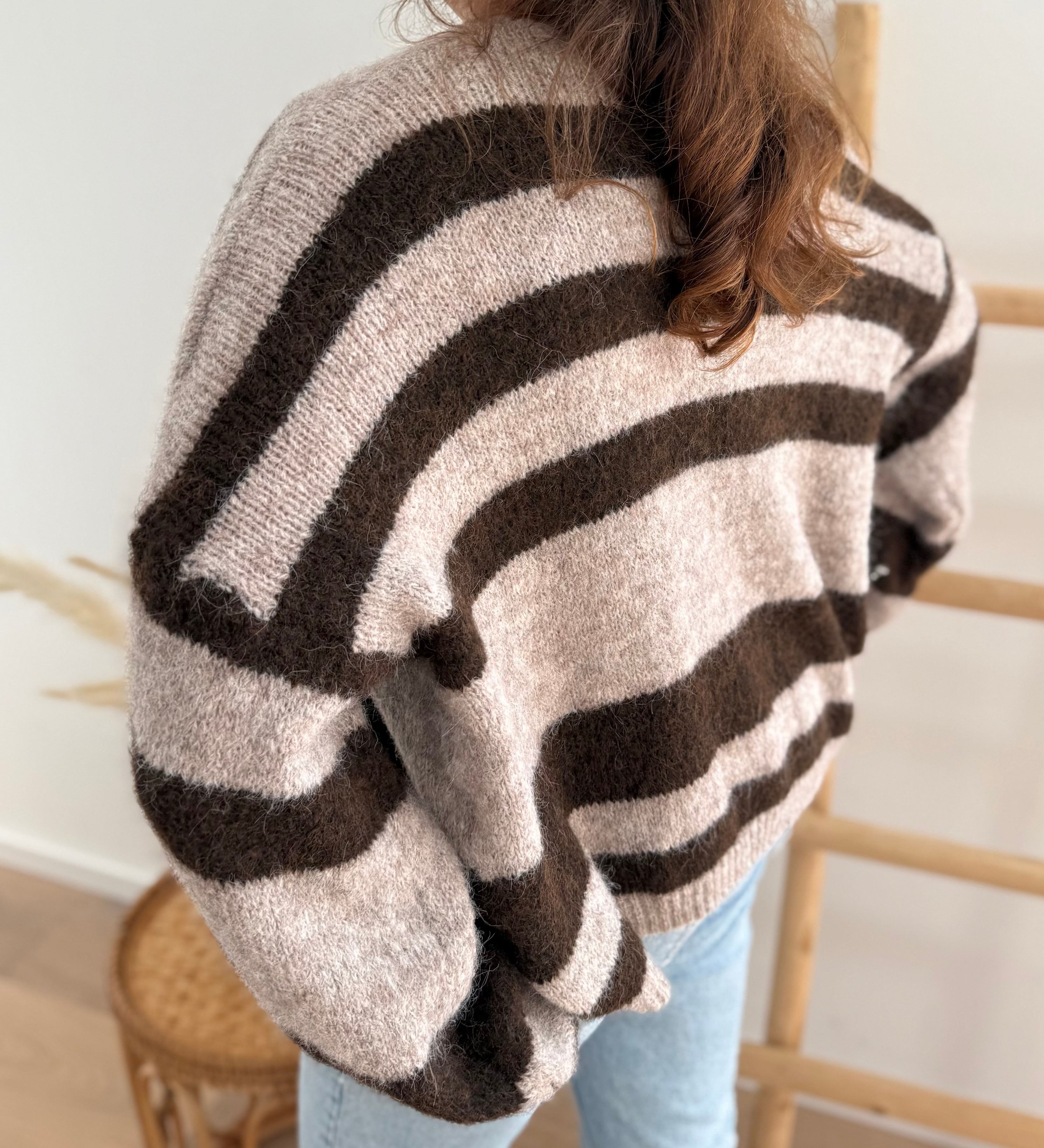 Strickjacke Autumn Stripes