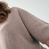 Kurzarm Pullover Maya - taupe